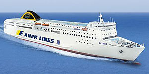 F/B ELYROS Departure from Piraeus to Crete or v.v.