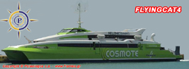 HELLENIC SEAWAYS - HSW. FlyingCat 4.... Heraklion (Crete), Santorini, Ios, Paros, Naxos, Mykonos.  
